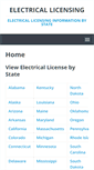 Mobile Screenshot of electricallicensing.com