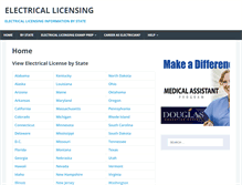 Tablet Screenshot of electricallicensing.com